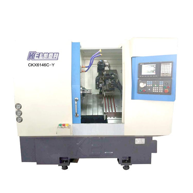 CKX6146C—Y∠45斜床身 (排刀型帶2個(gè)端銑3個(gè)鍘銑動(dòng)力頭)車銑復(fù)合數(shù)控車床—高配置 CKX6146C—Y∠45斜床身 (排刀型帶2個(gè)端銑3個(gè)鍘銑動(dòng)力頭)車銑復(fù)合數(shù)控車床—高配置
